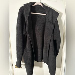 Black unisex bear coat